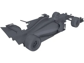 Formula 1 Car (2017) 3D Model preview