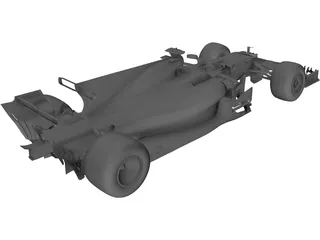 Ferrari SF70H F1 (2017) 3D Model preview