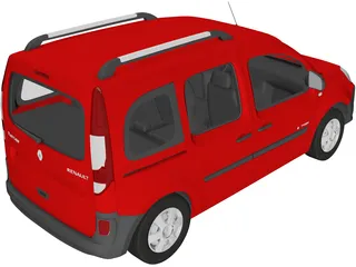 Renault Kangoo Passenger (2014) 3D Model preview