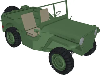 Jeep Willys 3D Model preview
