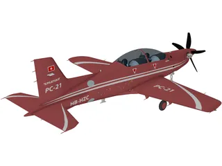 Pilatus PC-21 3D Model preview