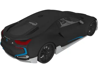 BMW i8 (2015) 3D Model preview