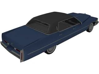 Cadillac Deville (1974) 3D Model preview
