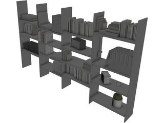 Storage Library 3D Model preview
