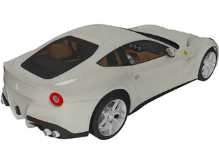 Ferrari F12 Berlinetta (2014) 3D Model preview