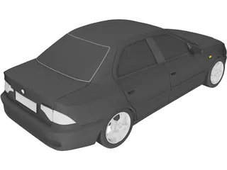 IKCO Samand Soren 3D Model preview