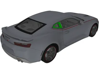 Chevrolet Camaro SS (2016) 3D Model preview