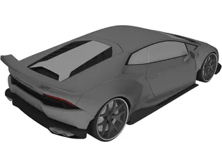 Lamborghini Huracan (2017) 3D Model preview