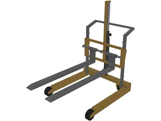 Hand Forklift 3D Model preview