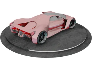 Ferrari F80 Concept 3D Model preview