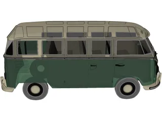Volkswagen Transporter T1 3D Model preview