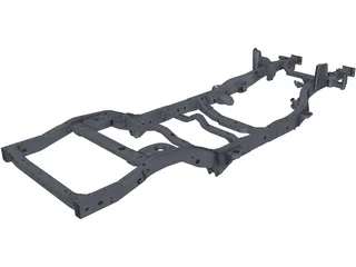 Jeep JK Frame 3D Model preview