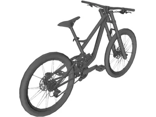 Downhill Bike 3D Model preview