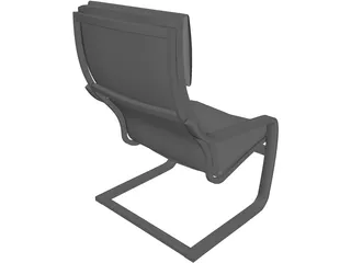 Poang Chair 3D Model preview