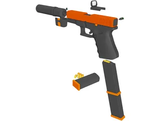 Glock 3D Model preview