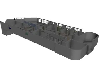 Hospital Interior 3D Model preview