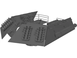 Turret RhM Waffentragger 3D Model preview