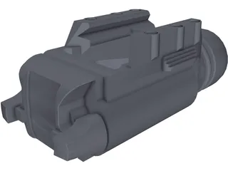 Surefire x200 Light 3D Model preview