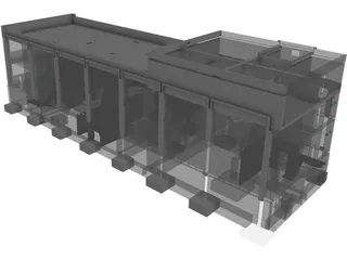 Train Station 3D Model preview