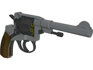 Na Gan Revolver 3D Model preview
