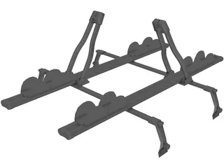 Thule Ride Roof Rack 3D Model preview