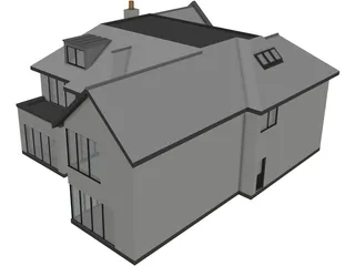 Modern House 3D Model preview