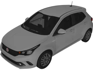 Fiat Argo (2017) 3D Model preview