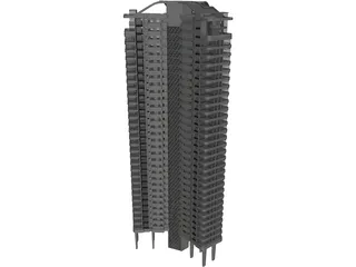 Skyscraper 3D Model preview