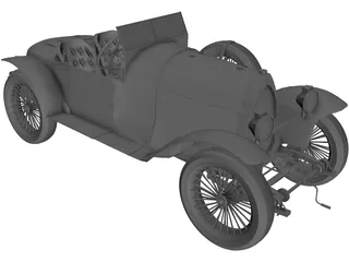 Bugatti Type 18 (1914) 3D Model preview