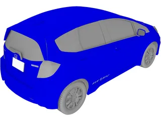 Honda Fit EV (2014) 3D Model preview