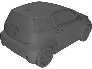 Toyota iQ EV (2012) 3D Model preview