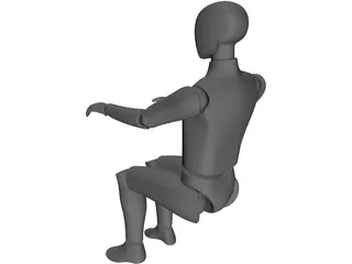 Ergonomic Man 3D Model preview