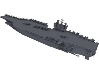 Aircraft Carrier 3D Model preview