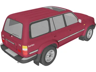 Toyota Land Cruiser J80 (1989) 3D Model preview