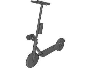 Electric Scooter 3D Model preview