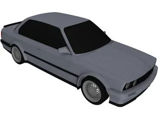 BMW 320i 3D Model preview