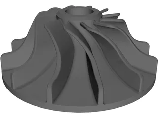 Impeller 3D Model preview