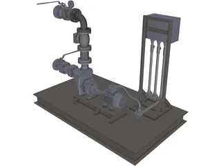 Pump 3D Model preview