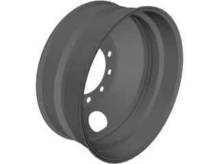 Truck Rim 3D Model preview