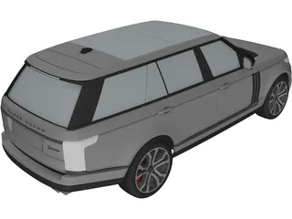 Range Rover SVA Dynamic LWB (2017) 3D Model preview