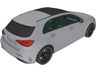 Mercedes-Benz A-Class (2019) 3D Model preview