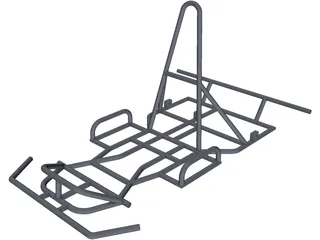 Go Kart Chassis 3D Model preview