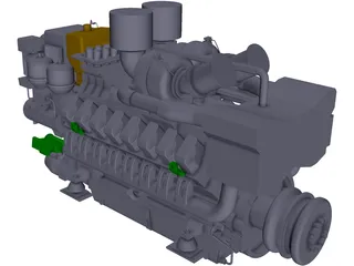 MTU 4000 3D Model preview