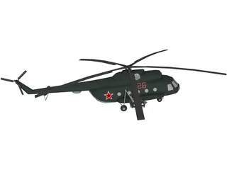 Mil Mi-17 3D Model preview