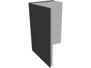 Open Thin Notebook 3D Model preview