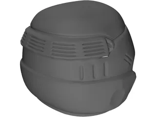 Starship Troopers Helmet 3D Model preview