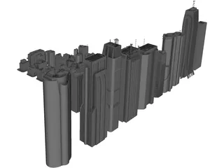 Tokyo Skyscraper Collection 3D Model preview