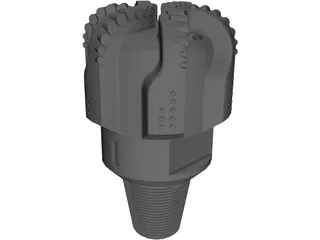 Tricone Drill Bit 3D Model preview