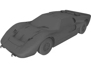 Ford GT40 Mk2 (1966) 3D Model preview