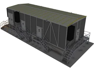 Gas Processing Skid 3D Model preview